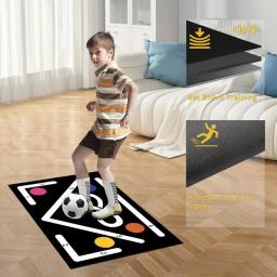Passo-Futebol Mat Training, Training Pad, Equipamento De Controle De Bola, Futebol Porta Mat, Futebol Skills Training Pad, 23,6x35,4" - Image 3