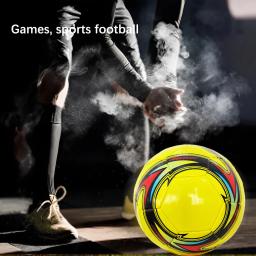 Bola de futebol de couro PU costurada à máquina para adultos, bolas de futebol, prática esportiva portátil ao ar livre, branco, tamanho 5 - Image 3