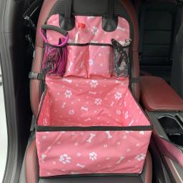 Assento de carro para cães com bolsos de armazenamento, Travel Seat Cover, Folding Hammock, Cesta para cães pequenos e médios - Image 5