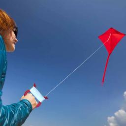 Roda de aperto de mão carretel de pipa 100m linha flyer lidar com ferramenta corda linha ao ar livre redonda cor aleatória para kite voando roda mudo - Image 5