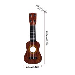Simulação Ukri Mini Guitarra, Quatro Cordas, Instrumento Musical, Pode Ser Tocado para Aprender Cedo - Image 6