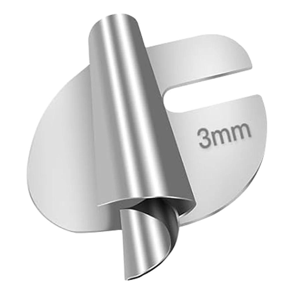Pé de pressão de aço inoxidável laminado, Universal Sewing Scroll, Hemmer Foot, Ferramentas de artesanato, Acessórios DIY, 3mm-10mm - Image 1