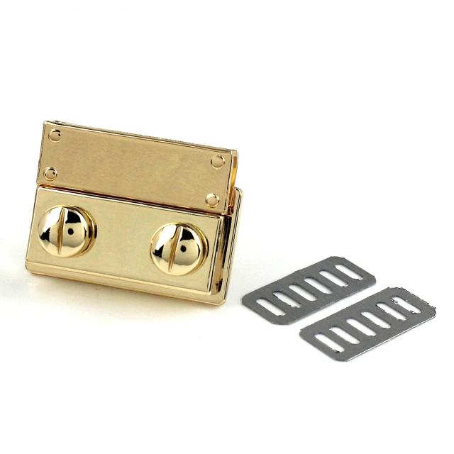 Fecho de Metal para Bolsa DIY com Fivela de Couro - Acessórios de 1 Peça para Artesanato