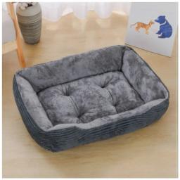 Cama de pelúcia quadrada para Pet, Canil para cães de médio e pequeno porte, Almofada do sofá, Acessórios para animais de estimação - Image 1