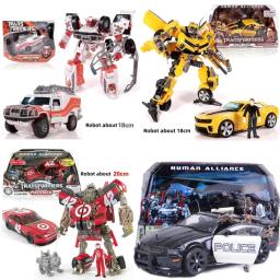 Filme KO Ver Filme Action Figure Brinquedos da Aliança Humana, Abelha Amarela, Barricada, Pé Chumbo, Voyager, Catraca de Resgate - Image 1