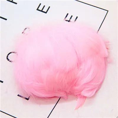 Conjunto com 100 penas naturais coloridas de 3-5 polegadas para decoração de festas, roupas e artesanato DIY