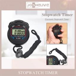 Profissional Handheld LCD Digital Sports Cronômetro, cronômetro clássico temporizador Stop Watch com corda, temporizadores impermeáveis, novo - Image 3