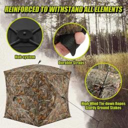 Tenda de camuflagem portátil para camping ao ar livre e caça, ultraleve ângulo de visão, equipamento turístico, 270 graus, 2-3Persons - Image 6