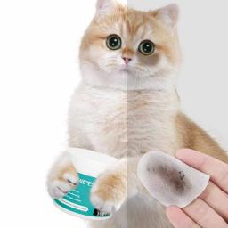 Universal Pet Eye Wipes, Limpeza de cães e gatos, Toalhetes úmidos Tearmark, Sem irritação, Produtos de limpeza, 100 enlatados - Image 4