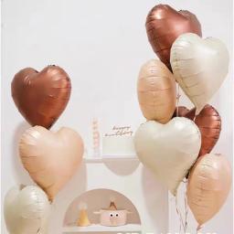 Balões da folha do coração do amor para a decoração do casamento, feriado, par, romântico, proposta, festa de aniversário, ornamento, 18 ", 1 PC, 5 PCes, 10 PCes - Image 5