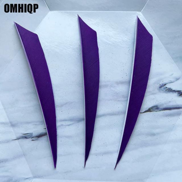 Penas Naturais para Arco e Flecha - 50 Acessórios de Caça de 4 Polegadas com Fletches Vanes e Escudo Cortado