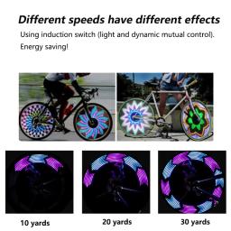 Bicicleta led neon roda falou luz à prova dwaterproof água colorido bicicletas jantes luz de advertência segurança pneu flash luzes ciclismo lâmpada - Image 4