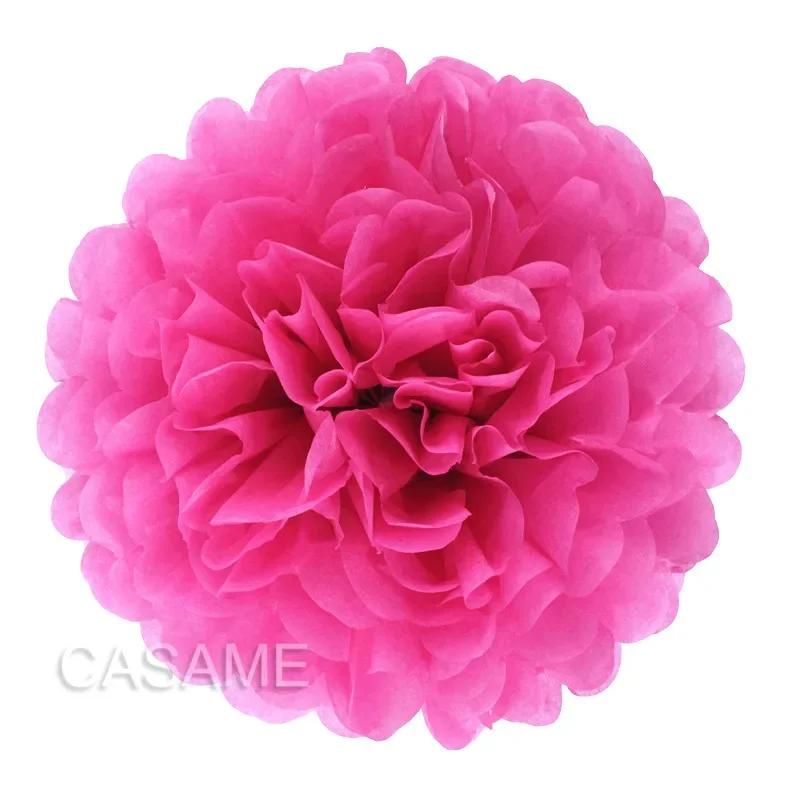 4 "6" 8 "10" pompons de papel flor casamento flores decorativas bola chá de bebê festa de aniversário decoração poms - Image 1