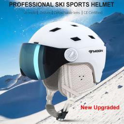 LUA-Capacete de Esqui Profissional para Adultos e Jovens, Universal para Skate, Snowboard, Equipamento de Neve, Quente, Inverno - Image 2