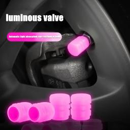 4 pçs núcleo da válvula da motocicleta scooter elétrico acessórios carro pneu fibra chapéu luz luminosa scooters ciclismo esportes - Image 4