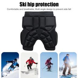 Almofada protetora unisex, Protetor de quadril espessado EVA, Protetor de esqui anti-queda Ajustável para patinação, Snowboard de esqui - Image 3