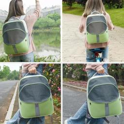 Animais de estimação expansível mochila de malha pet carrier pet mochila para pequenos gatos e cães dobrável portador do cão mochila com aberturas de segurança - Image 4