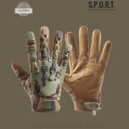 Dedo completo luvas de ciclismo ao ar livre, luvas antiderrapantes, treinamento de motocicleta, escalada, tiro, caça, equitação, esporte - Image 5
