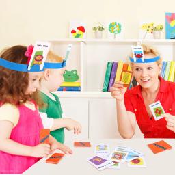 Clássico jogo de adivinhação da família quem sou eu jogo de tabuleiro brinquedos de memória formação pai criança lazer tempo jogos de festa brinquedos para crianças 3 4 5 - Image 5