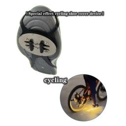 X6hf capa sapato antiderrapante metal silicone, protetores sapato, melhoradores aderência para motociclismo - Image 2