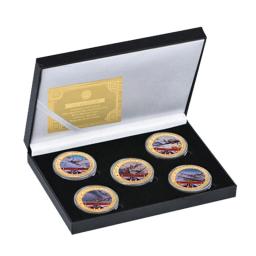 Conjunto de moedas comemorativas da guerra mundial, lembrança militar, presente colecionável para veterano, guerra mundial - Image 4