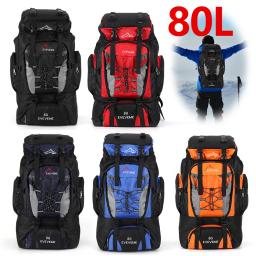 Bolsa de Viagem Grande para Homens e Mulheres Mochila de Acampamento, Caminhadas, Sacos de Escalada do Exército, Bolsa Esportiva de Montanhismo, 80L - Image 2