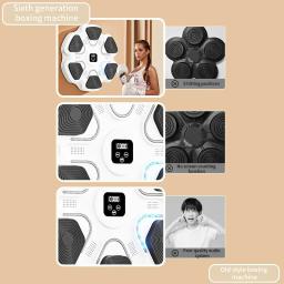Smart Music Boxing Machine para adultos e crianças, Sports Fitness Trainer, Home Exercício Response, Boxing Wall Target, Novo - Image 4