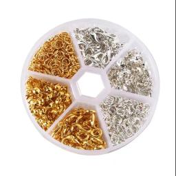 DIY Kit Fecho Lagosta para Colar, Pulseira e Brinco Fazendo Acessórios, Ouro e Sliver, Jump Ring, Crimp Bead Capa, 820Pcs - Image 2
