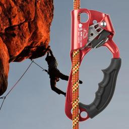 Mão ascendente portátil luz ergonômica liga permanente para rapel equipamento de engrenagem escalada montanhista equipamentos de ferragem - Image 3