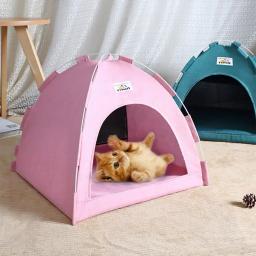 Almofada quente tenda cama para animais de estimação, gato casa, suprimentos produtos acessórios, sofá cesta, garra, gatinho tendas, cesta, móveis, inverno - Image 1