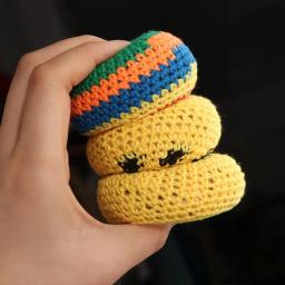 3 pçs bola de jogo de malha bolas de malabarismo coloridas mini cor aleatória crianças brinquedos ao ar livre esfera artesanal sacos de feijão de malha crianças - Image 3