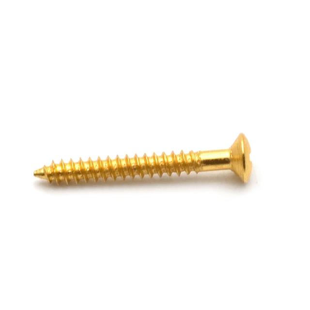 Kit de Parafusos Ajustáveis para Captadores de Guitarra - 50 Peças em Cores Preto, Ouro e Cromo - 25x6mm