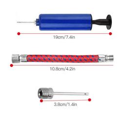 Bola portátil Inflating Pump Set com mangueira de ar, Inflator mão, ferramentas bomba de ar, futebol, basquete, futebol, 10pcs - Image 5
