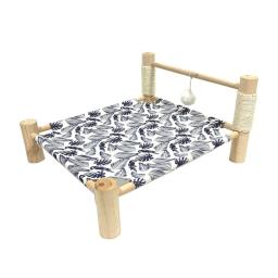 Almofada assento cama gato lavável cama elevada pano substituível removível - Image 4