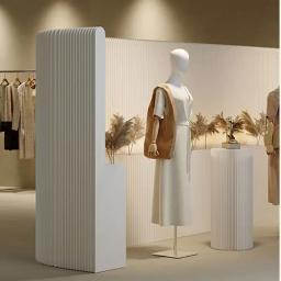 Divisória de tela, layout de exposição, placa de fundo, acessórios de loja de roupas e paredes divisórias, divisória de sala nova - Image 3
