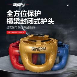 Fechado Cabeça Proteção Máscara, Boxe Combate Capacete, Completo Circundante, Treinamento Protector, Combate Livre Gear, Nariz Ponte - Image 2