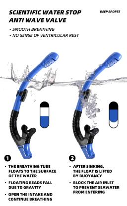 Máscara de mergulho profissional anti-nebulização Snorkel, Óculos Snorkel, Tubo de natação para adultos, Unisex - Image 4