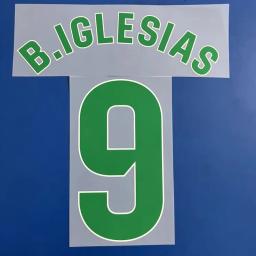 Jogo de futebol Iron-On adesivos, Nome personalizado e Número, Casa, Fora, Patches publicitários do patrocinador, 2024 - Image 3
