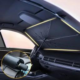 Car Sunshade Umbrella, Auto Shading, Sun Shade Protector, Parasol,  Acessórios de Proteção, Verão,Pára-brisas Interior - Image 1