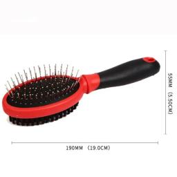 Escova dupla face para cães e gatos, Pente de massagem para cães, Removedor de pêlos, Pentes de abertura de nó de cabelo - Image 6