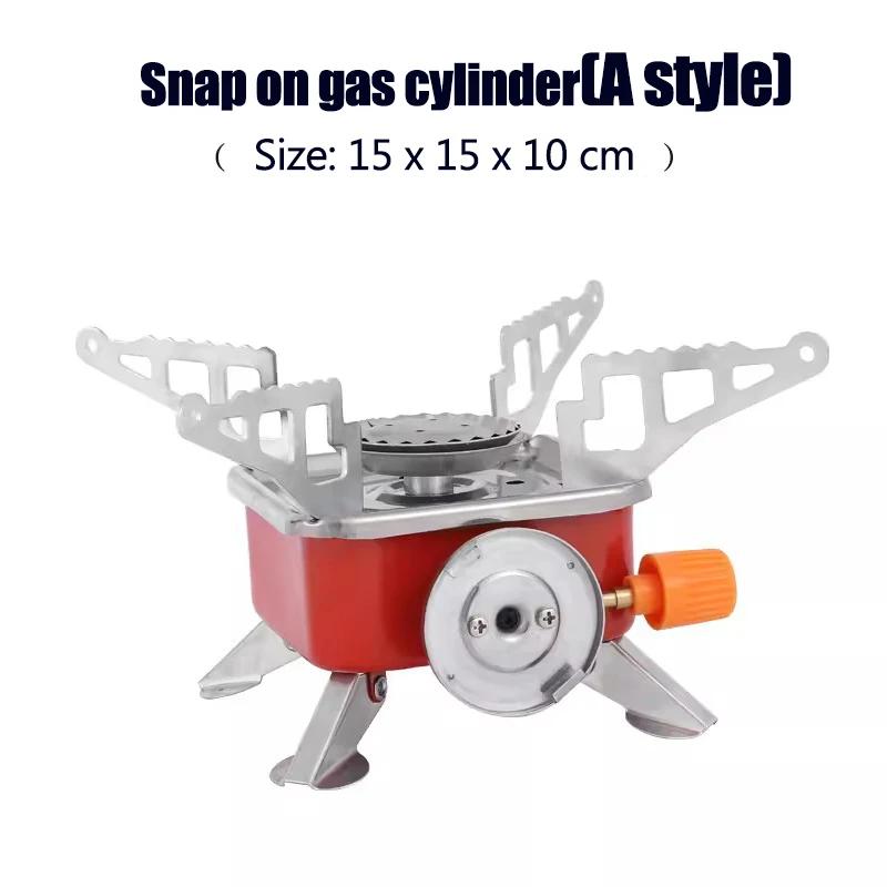 Fogão De Acampamento Portátil Ignição Eletrônica Dobrável Queimador De Gás Ao Ar Livre Churrasco Camping Kitchen Equipment Camping Furnace, fogareiro portatil camping, fogao camping, churrasqueira portatil, churrasco - Image 1