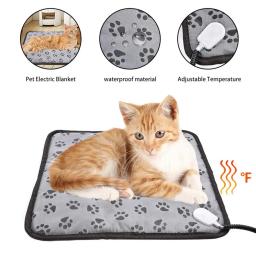para silla, manta eléctrica para perros y gatos, colchón para mascotas, impermeable, antimordida, temperatura ajustable, 1 Uds. - Image 2