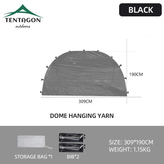 Barraca de Camping Luxuosa com Janelas - Capacidade para 8-10 Pessoas, Toldo Grande e Design em Dossel Redondo