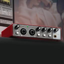 Interface de áudio USB com monitor Loopback para gravação de guitarra, placa de som 48V Phantom Power, 24 Bit, 192 kHz, MD22 - Image 2