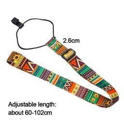 Ajustável poliéster guitarra cinta, estilo étnico, Ukulele Acessório - Image 6