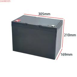 12v 24v lifepo4 bateria caso células solares 12v 30ah 50ah 90ah 105ah 150/180ah lifepo4 bateria caixa de armazenamento rv bateria caixa de plástico - Image 2