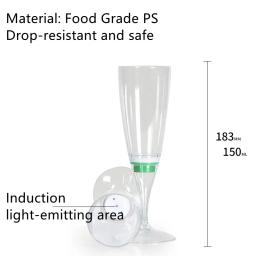 6 pçs copo led automático piscando copos multi-cor iluminar caneca de vinho canecas de cerveja copos de bebida de uísque para festa cozinha decoração de natal - Image 6