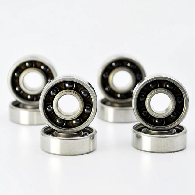 Rolamentos Cerâmicos Híbridos S608 2RS para Skate e Longboard - 8 Peças