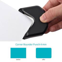 Mini portátil Round Corner Trimmer, Corner Rounder Punch, Card Craft, Scrapbook, Papel de embrulho, Etiqueta Photo, 4mm, R4 - Image 3