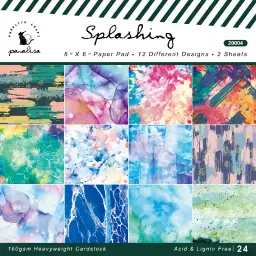 Impressão colorida Scrapbooking Pacotes de Papel, DIY Decopatch Papel, Cartão Making, Scrapbook Artes Artesanato Suprimentos, 6 "x 6", 12 Folhas - Image 1